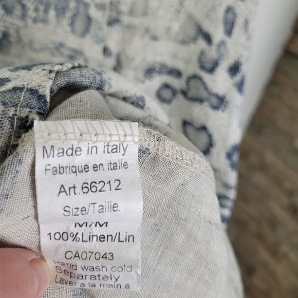 Lungo L'arno 100% Linen Relaxed Fit Summer Dress Made in Italy - Picture 9 of 9